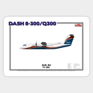 DeHavilland Canada Dash 8-300/Q300 - Arik Air (Art Print) Sticker